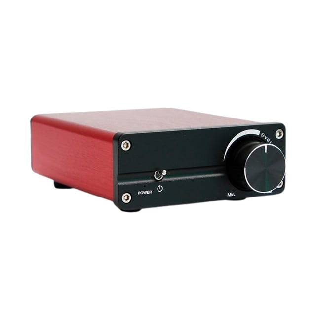 Milaget Digital Amplifier Compact Digital Stereo Power Amplifier for Speaker Desktop Red