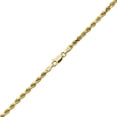 thumbnail image 5 of 10K Yellow Gold Solid Diamond Cut Rope Chain Necklace (3mm, 24"), 5 of 5