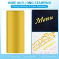 thumbnail image 3 of Uxcell 12 Inch x 4.7 Inch Hot Foil Paper 100 Pcs Toner Reactive Foil Hot Stamping Foil by Laser Printer for Scrapbooking Craft Card Making Album Decoration, Gold, 3 of 6