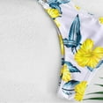 thumbnail image 5 of Hinvhai Plus size Swimsuits clearance Women's Bikini Cut Flower Two Piece Swimsuit Pushups Swimwear Beachwear Yellow S(S), 5 of 7