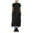 Black, variant on Teissuly Women's Casual Loose All-match Fashion Long Straps Dress