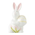 thumbnail image 1 of Easter Bunny Figurine, Resin Wildflower Bunny Decorations for Home Indoor, Spring Rabbit Small Statue Living Room Table Centerpieces Mantel Tiered Tray Shelf Office Desk Top Decor, 1 of 6