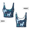thumbnail image 5 of Lsque Alpaca Astronaut in Space Printed Women'S Sports Bra, Compression, Moisture Wicking, High-Impact Sports Bra For Women,Supportive sports bra-X-Large, 5 of 9