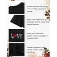 thumbnail image 3 of Anbech Women Heart Printed Plus Size T-Shirts Graphic LOVE Heart Print Short Sleeves Tees Cute Oversize T-Shirt with Round Neck, 3 of 8