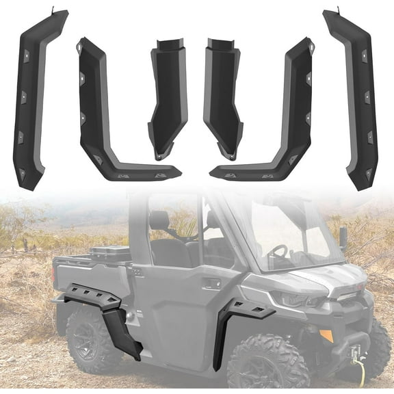 A & UTV PRO Front & Rear Fender Flare for Can-Am Defender HD5/HD8/HD10/MAX 2016-2022