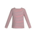 thumbnail image 2 of T-shirt à Rayures Rouge Vin pour Filles 11-12 Ans, 2 of 3