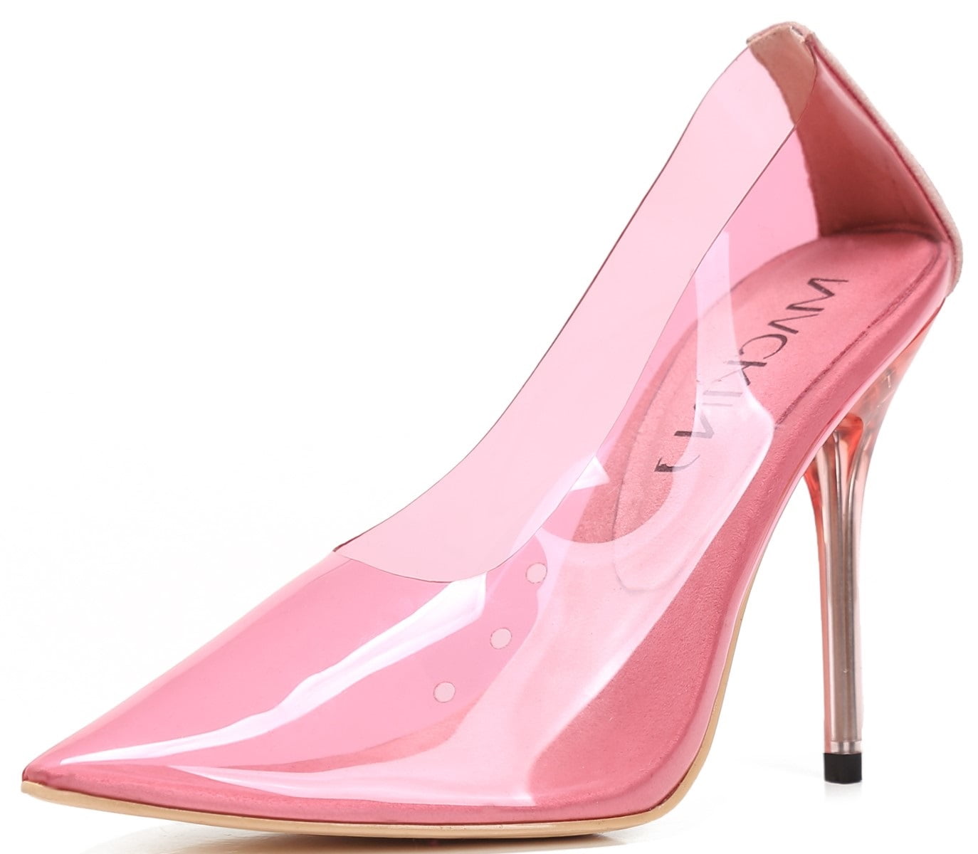 clear pointed shoes