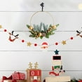 thumbnail image 2 of CuiLiyq Christmas Wreath, Metal Wall Mounted Simulated Plant Decoration, Candle Holder Wreath For Home Holiday Party Decoration, 2 of 6