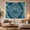 Marbled Lotus, variant on Intricate Mandala on Aqua Vintage Background, Mystical Boho for Wall Decor Enthusiasts, Folk Art Radial Symmetry, Birthday Gift, Tapestry Wall Hanging for Bedroom and Dorm Room