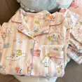 thumbnail image 1 of Pijamas Sanrio Kawaii Cinnamoroll Anime Lindo Dibujos Animados Pantalones de Manga Larga Hogar Verano Niña Ropa de Corazón Traje Regalo de Cumpleaños, 1 of 5