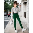 thumbnail image 4 of Girls Fitness Stretch Yoga Leggings 6-14Y Kids' Tight Athletic Pants, 4 of 5