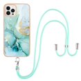 thumbnail image 2 of SaniMore for iPhone 14 Pro 6.1" 2022 Case with Detachable Crossbody Lanyard Shockproof TPU Backplane Marble Pattern Luxury Fashion Anti-drop Slim Lightweight Cover For iPhone 14 Pro, Darkgreen, 2 of 4
