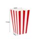 thumbnail image 3 of 10 cajas de papel para palomitas de maíz, baldes con rayas rojas y blancas, bolsas, contenedores para bocadillos para noches de cine, cumpleaños, fiestas de carnaval, 3 of 5