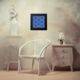 thumbnail image 4 of McKenna, Kathleen Parr 12x12 Black Modern Framed Museum Art Print Titled - Celebrating Hanukkah Pattern VIII, 4 of 5