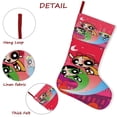 thumbnail image 5 of Las Chicas Superpoderosas Tema: Calcetines de Navidad, fino lino blanco para colgar en escaleras y chimenea, decoración navideña para el hogar, regalo de Navidad. 45cm × 32cm, 5 of 5