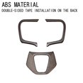 thumbnail image 2 of Car Wood Grain Steering Wheel Trim Frame Cover Sticker Car Inner Accessories for Alphard 40 Series 2023+ LHD, 2 of 5