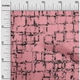 thumbnail image 2 of oneOone Cotton Jersey Medium Pink Fabric Geometric Sewing Craft Projects Fabric Prints By Yard 58 Inch Wide-GC, 2 of 5