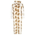 thumbnail image 6 of Taqqpue Women's Onesie Hooded Pajamas Fluffy Zipper Long Sleeve Fleece Jumpsuit Sleepwear, 6 of 9