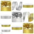 thumbnail image 4 of HESHENG 25 Yards Width Metallic Glitter Ribbons Sparkly Fabric Wide Ribbon for Gift Wrapping, Crafts, Holiday Wedding Birthday Party Decoration Floral DIY Work, 4 of 9