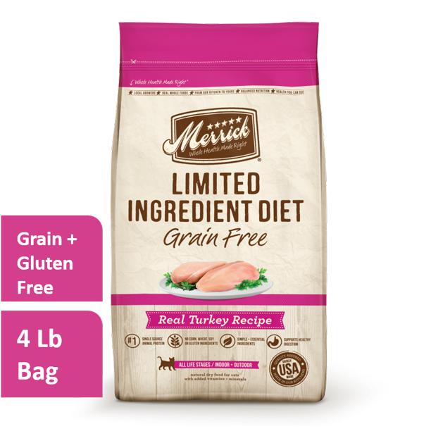 Merrick Limited Ingredient Diet GrainFree with Real Turkey Dry Cat