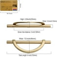 thumbnail image 5 of 2 Pack Brushed Gold Cabinet Pulls 5 Inch(128MM) Hole Centers Kitchen Cabinet Handles Hardware Kitchen Handles for Cabinets Cupboard Handles Drawer Pulls, 5 of 5