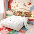 thumbnail image 3 of Manfei Cute Santa Hat 7-Piece King Bedding,Happy Christmas King Bed in a Bag,Xmas Reversible, 3 of 7