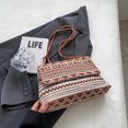thumbnail image 1 of Retro Ethnic Style Shoulder Bag, Geometric Pattern Crossbody Bag, Bohemian Canvas Purse For Women, 1 of 5