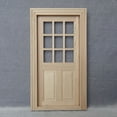 thumbnail image 5 of KAKOWELY Puerta de casa pequeña, puerta de madera, puerta de muebles en miniatura para decoración, 5 of 5