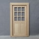 thumbnail image 5 of KAKOWELY Puerta de casa pequeña, puerta de madera, puerta de muebles en miniatura para decoración, 5 of 5