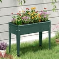 thumbnail image 4 of Costway 24" Raised Garden Bed with Legs Metal Elevated Planter Box Drainage Hole Backyard Green, 4 of 9