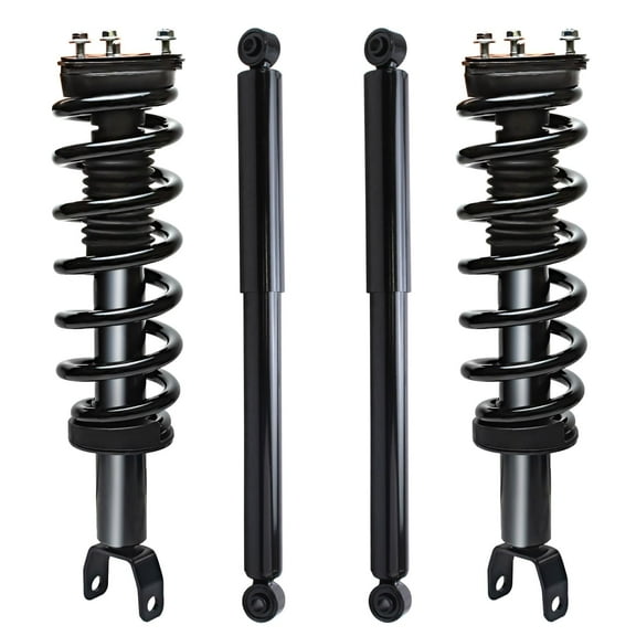Detroit Axle - 4WD Front Struts & Coil Spring Rear Shock Absorbers Replacement for 2009 2010 2011-2018 Dodge Ram 1500