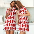 thumbnail image 4 of Easygdp Canada Camisón de manga corta para mujer, informal, estampado, 4 of 6