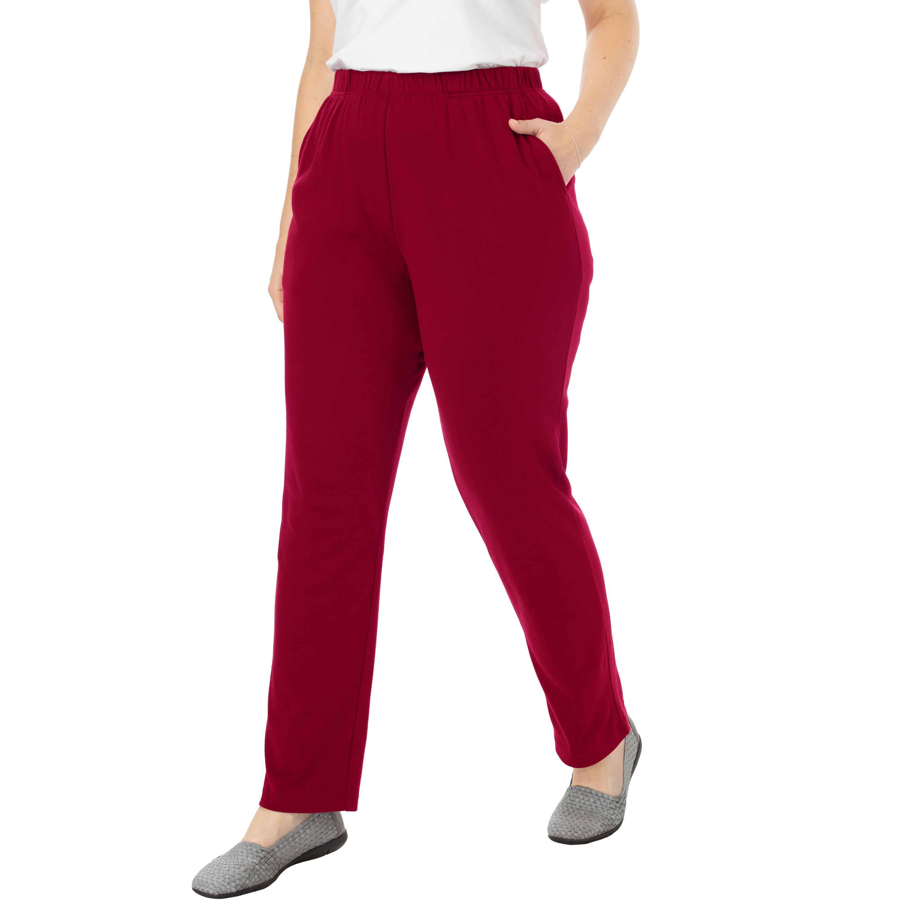 Woman Within Plus Size 7-day Knit Straight Leg Pant - Walmart.com