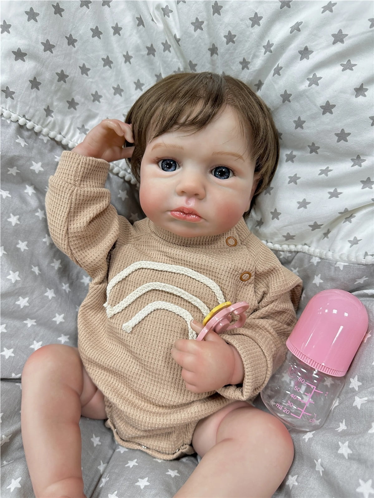 GloTide Reborn Baby Doll alive lifelike body baby 50cm soft vinyl realistic newborn reborn dolls