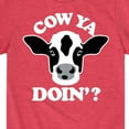 thumbnail image 3 of Instant Message - Cow Ya Doin - Toddler & Youth Short Sleeve Graphic T-Shirt, 3 of 6