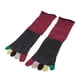 thumbnail image 2 of Calcetines Hasta La Mitad De La Pantorrilla Calcetines De Algodón Cálidos Para Hombres Y Mujeres Rojo Vino Sunnimix Calcetines Five Fingers, 2 of 8