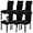 Black, variant on Waterproof Chair Covers for Dining Room Set of 2, Stretch Jacquard Dining Chair Slipcovers Removable Washable Chair Protectors Cover for Kitchen