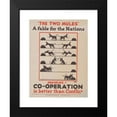thumbnail image 2 of Anonymous 19x24 Black Modern Framed Museum Art Print Titled - The Two Mules: a Fable for the Nation (1920), 2 of 5