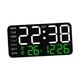 thumbnail image 3 of Reloj despertador Digital, relojes eléctricos, atenuador de 12/24H, reloj de pared versátil, Reloj de escritorio Digital LED para dormitorio, oficina, con ., 3 of 8