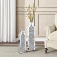 thumbnail image 4 of SHYFOY Mirror Floor Vase with Sparkling Diamond Accents Decorative Glass Vase for Home Decor, 4 of 6