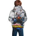thumbnail image 5 of My Hero Academia Bakugo Katsuki Kids' Hoodie 3d Print Sweatshirt Soft Pullover Hooded With Big Pockets For Boys Or Girls X-Large, 5 of 8