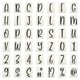 thumbnail image 1 of Plantillas de Letras y Números Uxcell de 4", 42 Piezas Plantillas Rectangulares Reutilizables para Pintar en Pared, Madera, Tela, Señalización, Estilo de Letras Mayúsculas, 1 of 6