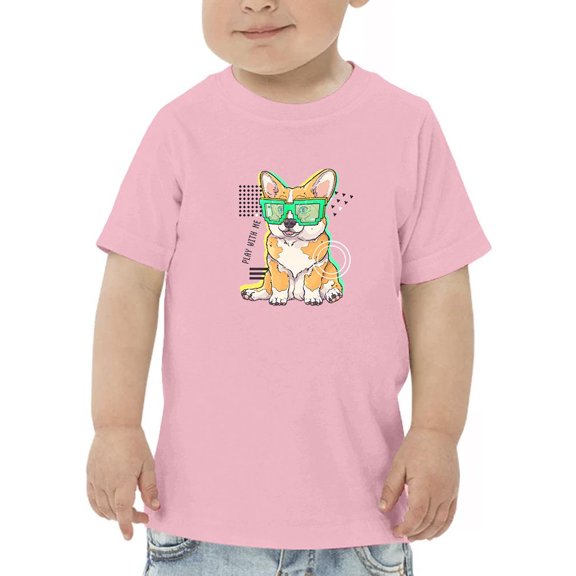 Corgi Portrait Play With Me T-Shirt Toddler -Image by Shutterstock, 5 Toddler