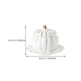 thumbnail image 2 of MasteelfCA 1 Set Pumpkin Shape Rice Bowl Double Kitchen Ceramic Plate with Lid (White), 2 of 7