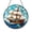 Acrylic 3.5 Inch, variant on Sailing Ship Stained Glass Suncatcher Window Hanging Decor, Nautical Ocean Boat Art Sun Catcher, Coastal Home Accent Gift for Sea Lovers