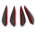 thumbnail image 3 of Universal Coche Parachoques Difusores de labios Difusores de plástico Spoilers Vehículo Decoración delantera Accesorios automotrices Colorfast Fibra de carbono 4 piezas Vogacara VI001842-01B, 3 of 7