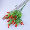 thumbnail image 4 of Paokuoon Artificial Flower Realistic Artificial Flower Bunch Weather resistant Non fading Cherry Pepper Simulation, 4 of 7