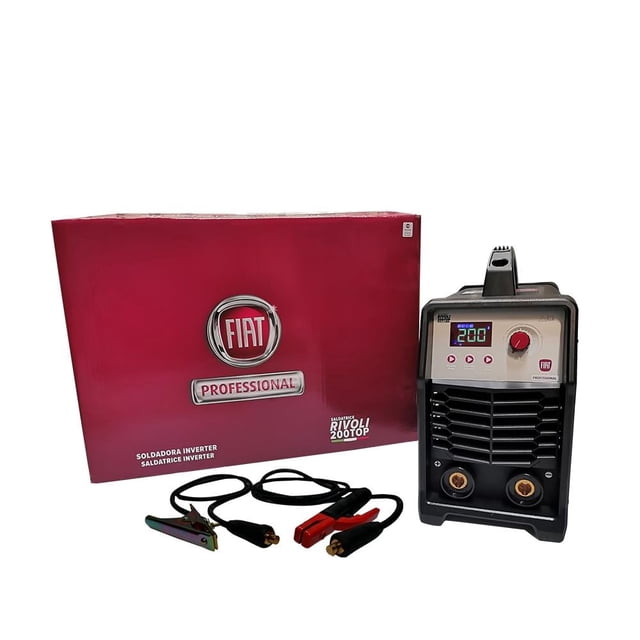 Soldadora Inversora Fiat Professional Rivoli200TOP 110V/220V de 200 amperes para proceso MMA y TIG LIFT