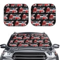 thumbnail image 2 of Naloa Fire and Rescue Truck 2 Piece Foldable Car Sun Shades, Car Windshield Sunshade, Front Window Sunshade for Car, Truck, SUV - Small, 2 of 7