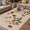 Beige Red, variant on Ladybugs Eucalyptus Outdoor Rug for Patio/Deck/Porch, Non-Slip Large Area Rug 5 x 7 Ft, Spring Botanical Leaves Retro Indoor Outdoor Rugs Washable Area Rugs, Reversible Camping Rug Carpet Runner